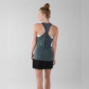 Lululemon &go Everywhere Tank Heathered Dark Fuel Women’s Size 4